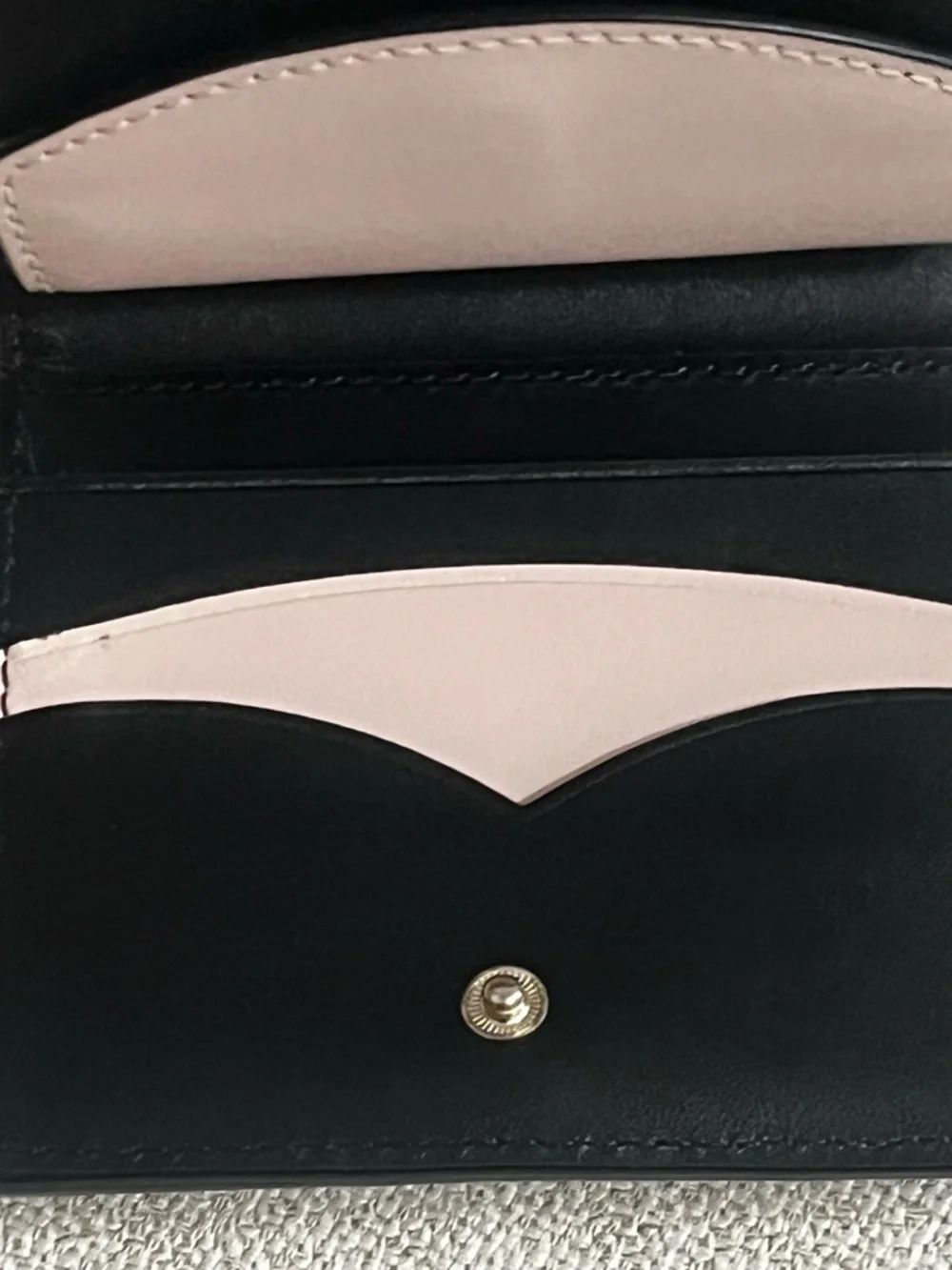Kate Spade Black Leather Compact Wallet